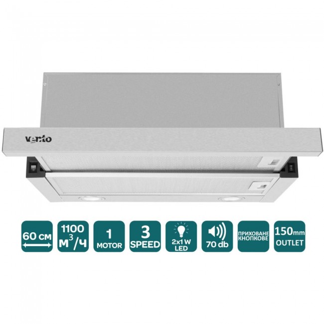 Ventolux GARDA 60 INOX (1100) LED