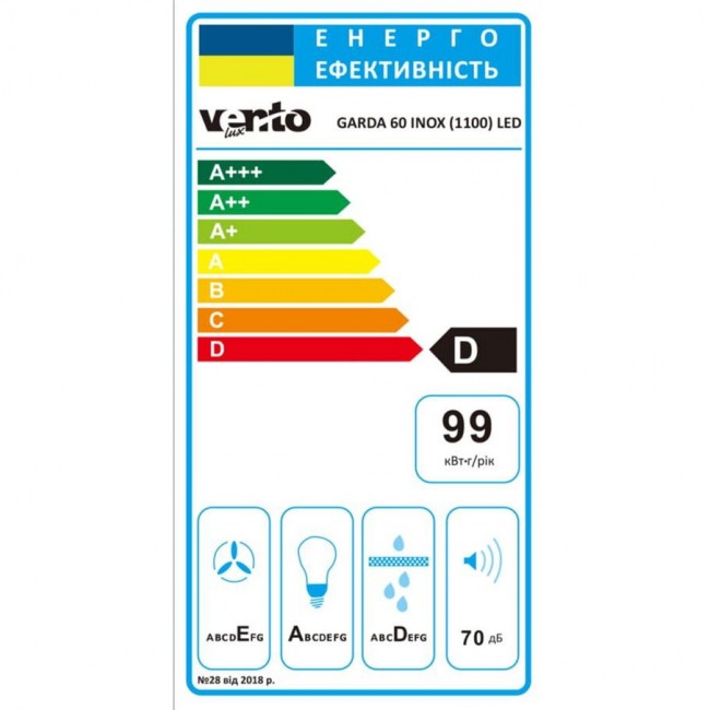 Ventolux GARDA 60 INOX (1100) LED