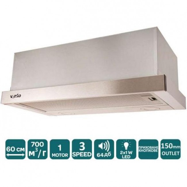 Ventolux GARDA 60 INOX (700) LED