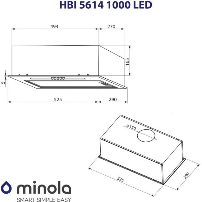 Minola HBI 5614 BL 1000 LED