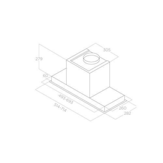 Вытяжка Elica HIDDEN 2.0 IX/A/52