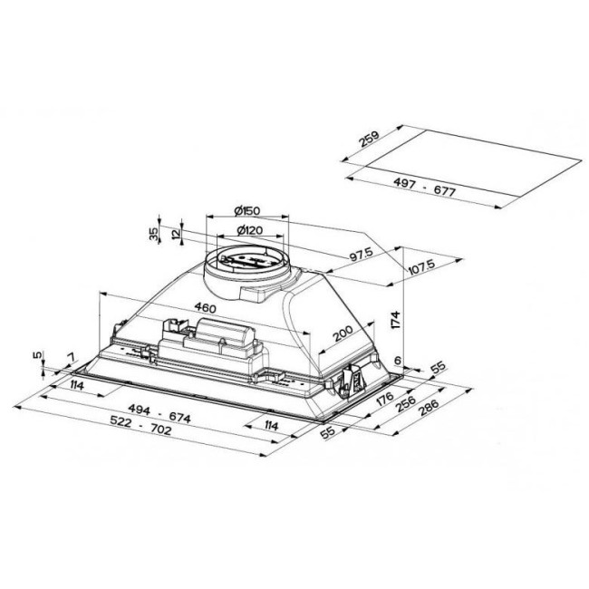 Вытяжка Faber INKA ICH SS A70 I.SMART HCS (305.0599.321)