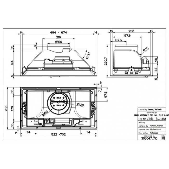 Вытяжка Faber INKA ICH SS A70 I.SMART HCS (305.0599.321)