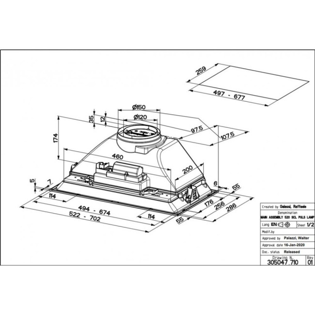 Вытяжка Faber INKA SMART HC X A70 (305.0599.308)