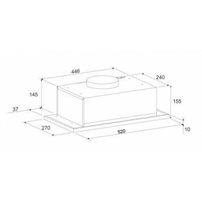 Вытяжка встраиваемая Eleyus INTO 700 52 GR