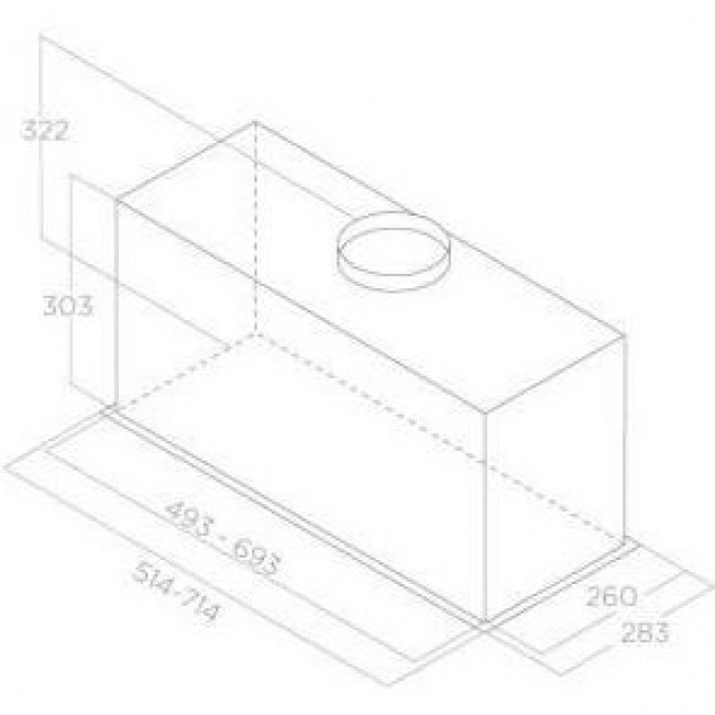 Elica LANE SENSOR BL MAT/A/52