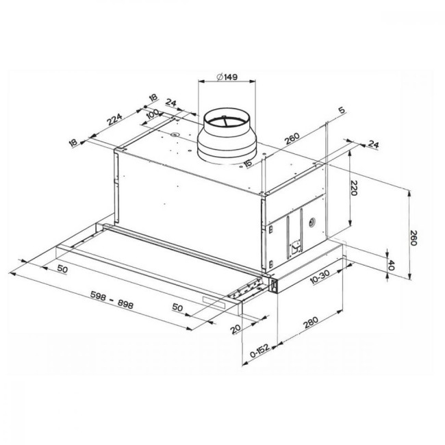Витяжка Faber Maxima Ng Touch Ev8 Led X A90 (315.0635.147)