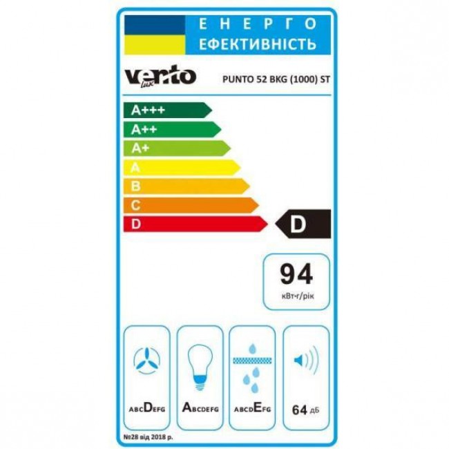Ventolux PUNTO 52 BKG (1000) ST