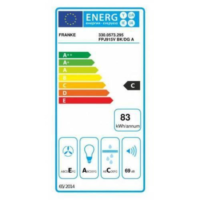 Вытяжка Franke Smart Vertical 2.0 FPJ 915 V BK/DG (330.0573.295)