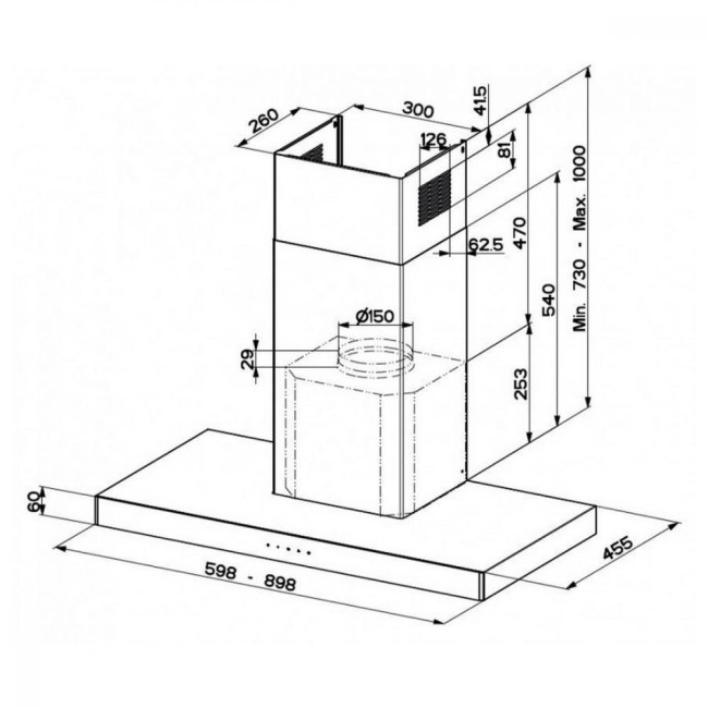 Вытяжка Faber Stilo Glass Smart A60 (325.0617.017)