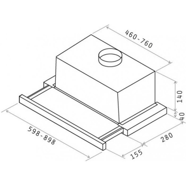 Кухонна витяжка ELICA TT14 STD WH/A/60