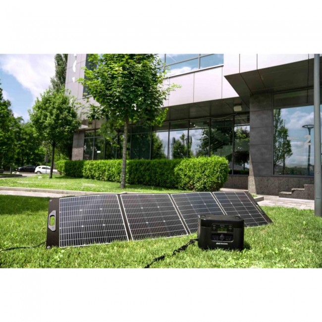 Переносная зарядная станция Segway CUBE 1000 + Сонячна панель 2E 250W