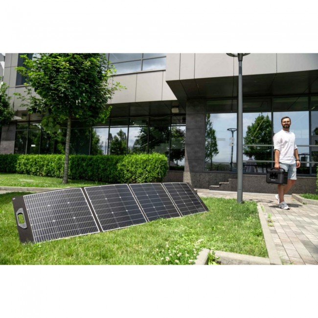 Переносная зарядная станция Segway CUBE 1000 + Сонячна панель 2E 250W