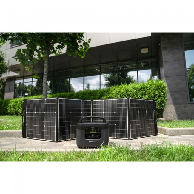 Переносная зарядная станция Segway CUBE 1000 + Сонячна панель 2E 250W