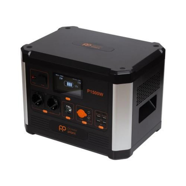 Зарядная станция PowerPlant P1500W 1536Wh, 426667mAh (PB930739)