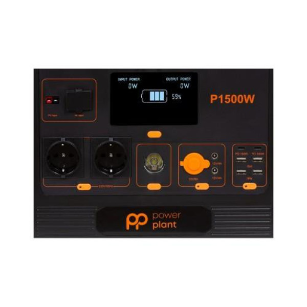 Зарядная станция PowerPlant P1500W 1536Wh, 426667mAh (PB930739)