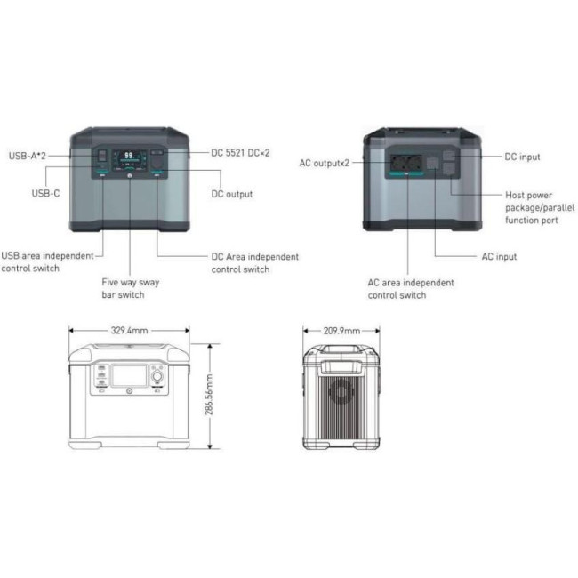 Зарядная станция FlashFish P15 1500W/1008 W*h (FF-P15)