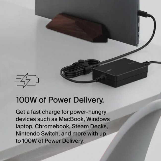 Belkin 100W GAN Type-C Cable Black (INC016VFBK)