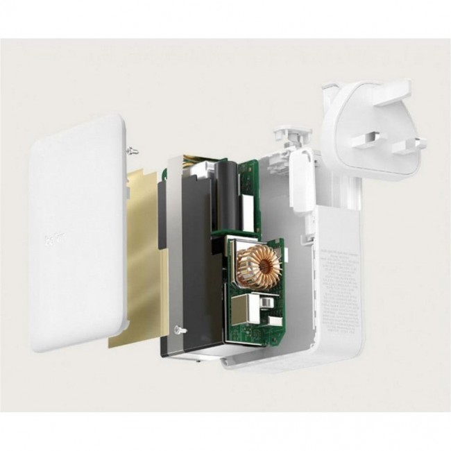 Belkin 140W 3хUSB-С GAN PD PPS, USB-A, White (WCH014BTWH)