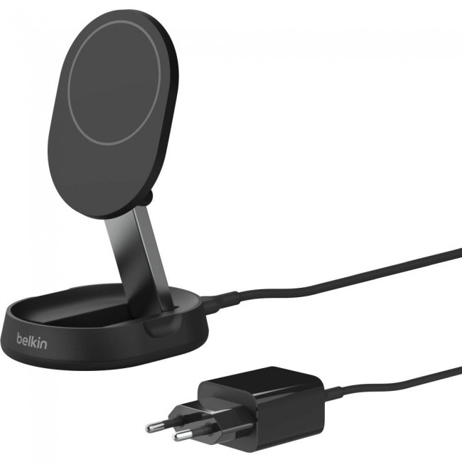 Belkin 15Вт Magnetic Stand Qi2 Black (WIA008vfBK)