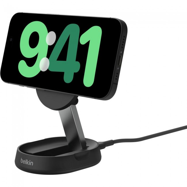 Belkin 15Вт Magnetic Stand Qi2 Black (WIA008vfBK)