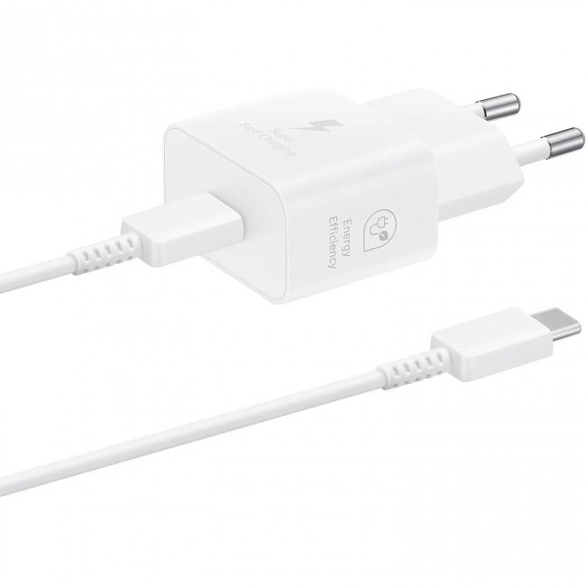 Samsung 25W PD Power Adapter (with Type-C cable) White (EP-T2510XWE)