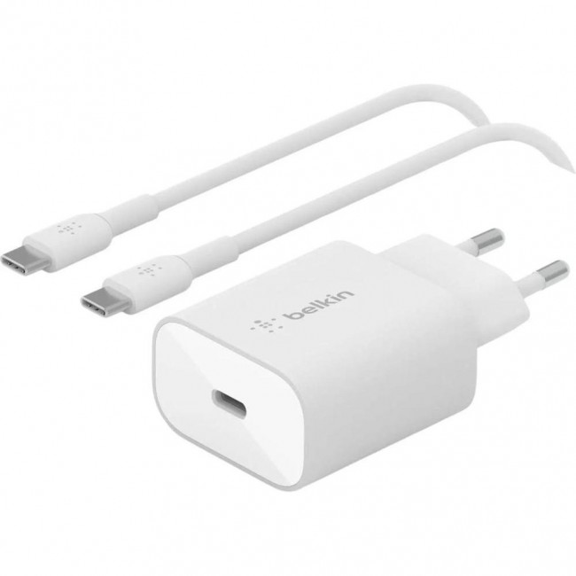 Belkin 25W USB-C PD3.0 White Type-C to Type-C cable (WCA004VF1MWH-B6)