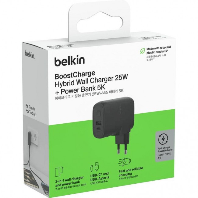 Belkin 25Вт USB-С  Black (BPZ003BT1MBK-B6)