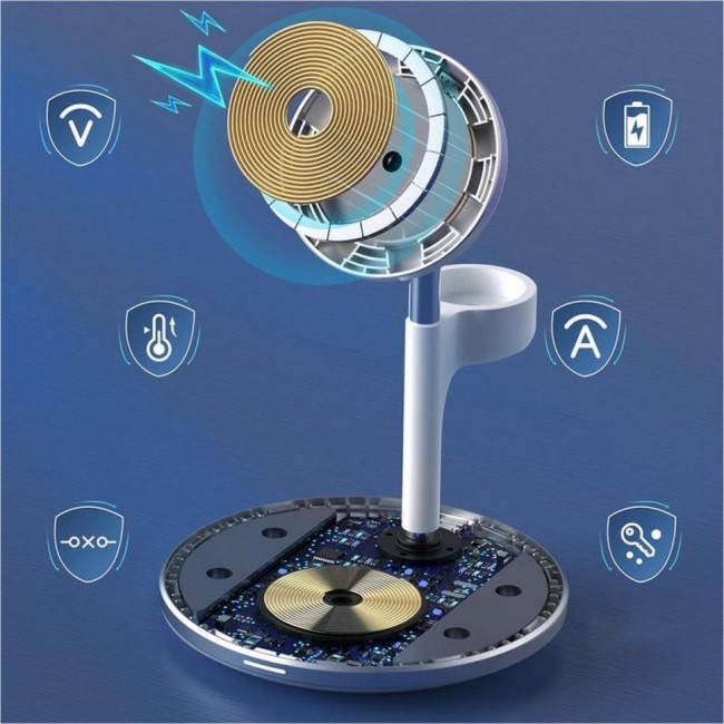 Choetech 3in1 Magnetic wireless charger station for iPhone (T586-F)
