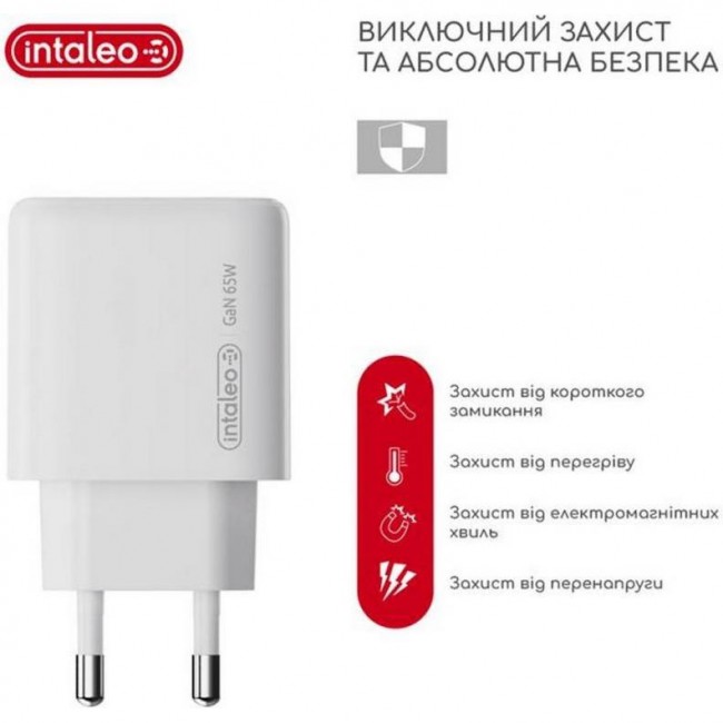 Intaleo 65W 2USB-C PD+USB-A QC 3.0 white (1283126559525)