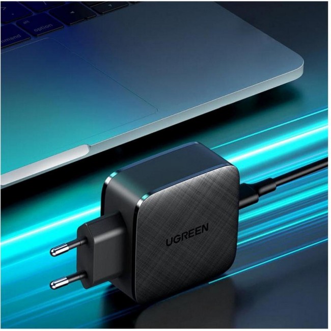 UGREEN 66W 2 x Type-C PD Charger Black (70867)
