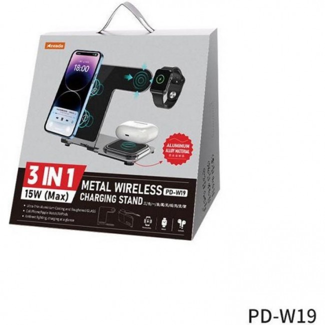 Proda Azeada Metal 15W PD-W19 Black (PD-W19-BK)