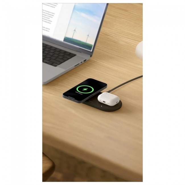 Belkin Boost Charge Pro 2-in-1 Qi2 15W Black (WIZ021VFBK)