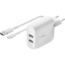 Belkin Boost Up Charge Dual USB-A Home Charger + USB-A/USB-C (WCE001VF1MWH)