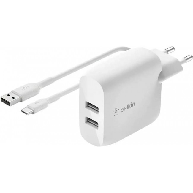 Belkin Boost Up Charge Dual USB-A Home Charger + USB-A/USB-C (WCE001VF1MWH)