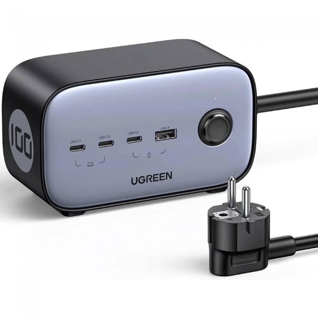 UGREEN CD270 GaN 100W DigiNest Pro Power Strip Gray (60167)