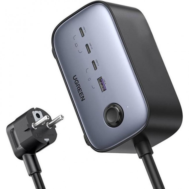 UGREEN CD270 GaN 100W DigiNest Pro Power Strip Gray (60167)