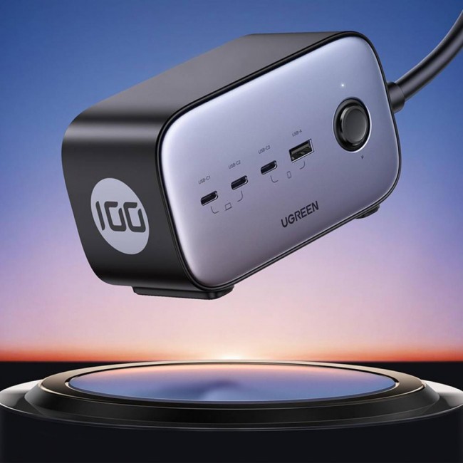 UGREEN CD270 GaN 100W DigiNest Pro Power Strip Gray (60167)