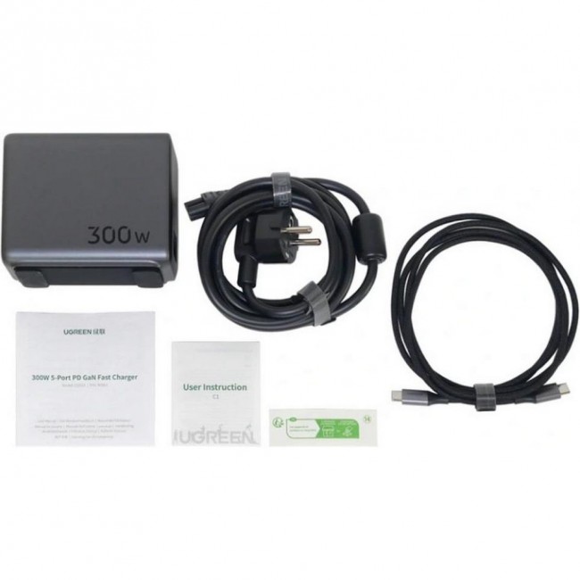 UGREEN CD333 Nexode 300W GaN Wall Charger Gray (90903B)