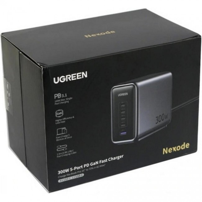 UGREEN CD333 Nexode 300W GaN Wall Charger Gray (90903B)