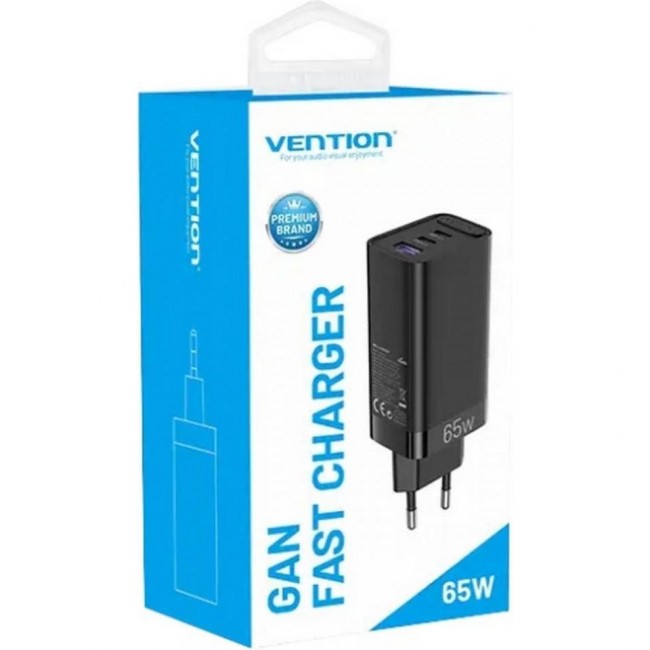 Vention GaN Fast Charging  65W Black (FEDB0-EU)