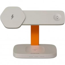Canyon Hexagon WCS-310 Wireless Charging Station Light Gray/Orange (CNS-WCS310LGOR)