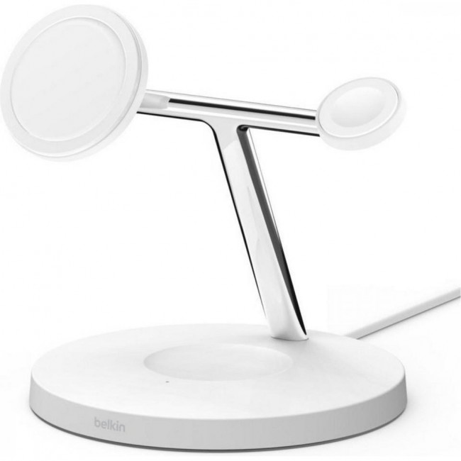 Belkin MagSafe 3in1 Wireless Charger, white (WIZ017VFWH)