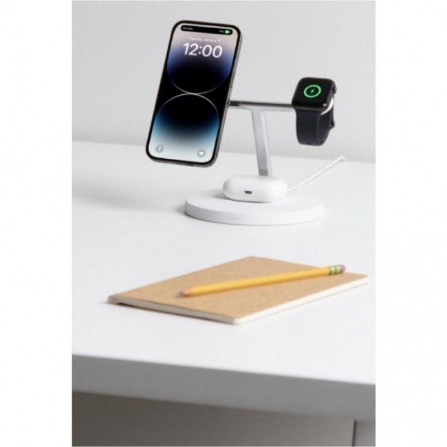 Belkin MagSafe 3in1 Wireless Charger, white (WIZ017VFWH)