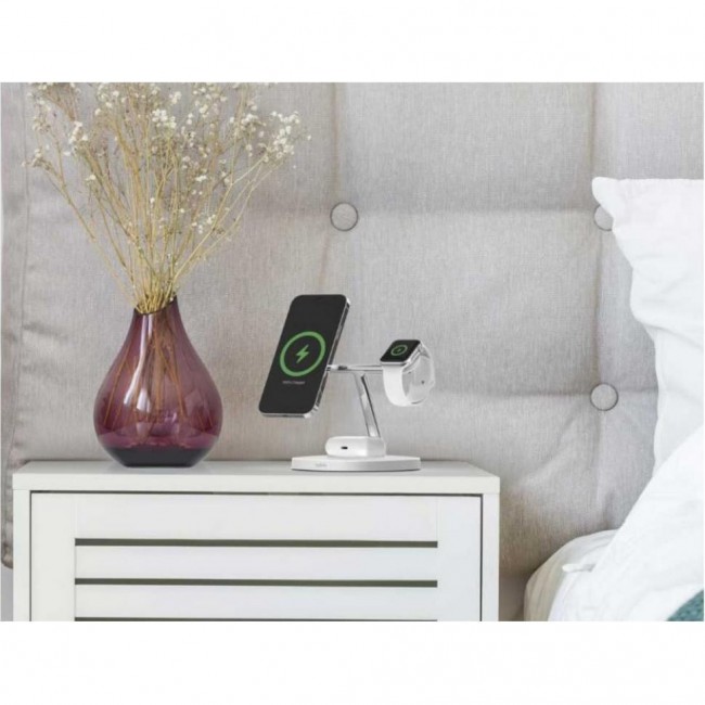Belkin MagSafe 3in1 Wireless Charger, white (WIZ017VFWH)