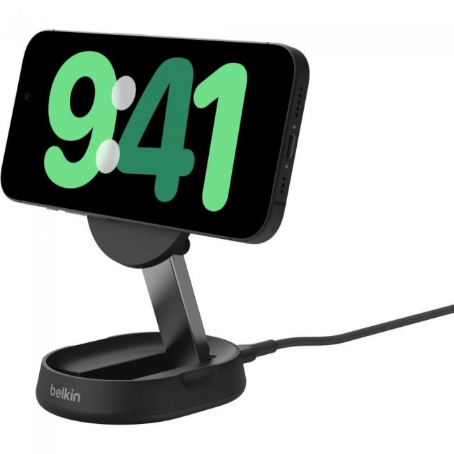 Belkin Magnetic Wireless Charging Stand Qi2 15W Black (WIA008BTBK)