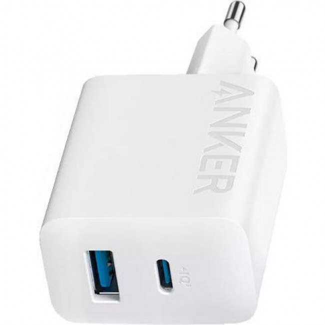 Anker PowerPort 312 20W PD3.0, PIQ3.0, QC3.0 White + Type-C to Type-C (B2348G21)