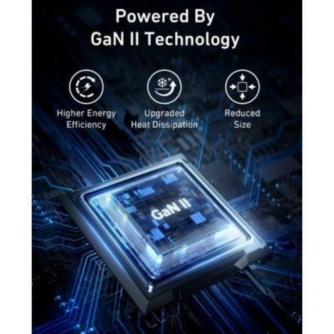 Anker PowerPort 736 Nano II GaN 100W 2xUSB-C PIQ3.0 Black (A2145G11)
