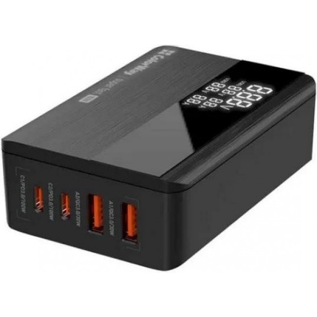ColorWay Power Delivery GaN 2xUSB-A 2xUSB Type-C 100W Black (CW-CHS041PD-BK)