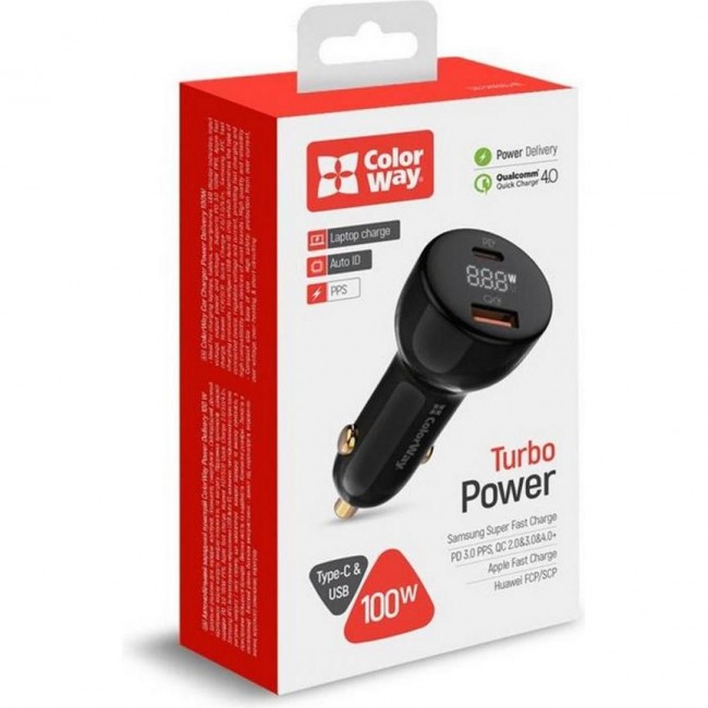 ColorWay Power Delivery Port PPS USB Black (CW-CHA044PD-BK)